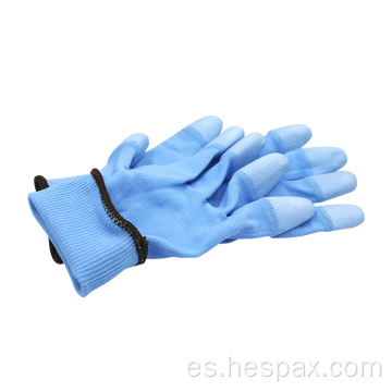 Guantes de trabajo personalizados Hespax PU de seguridad anti-corte recubierto